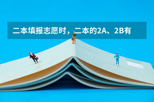 二本填报志愿时，二本的2A、2B有什么区别？