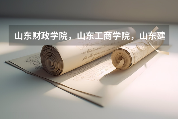 山东财政学院，山东工商学院，山东建筑大学，山东交通学院，山东经济学院，，山东理工大学哪个好呢？