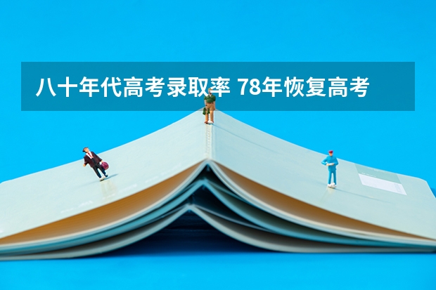 八十年代高考录取率 78年恢复高考以来历年录取率