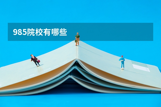 985院校有哪些