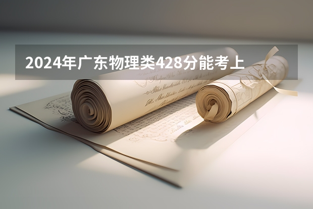 2024年广东物理类428分能考上什么大学?