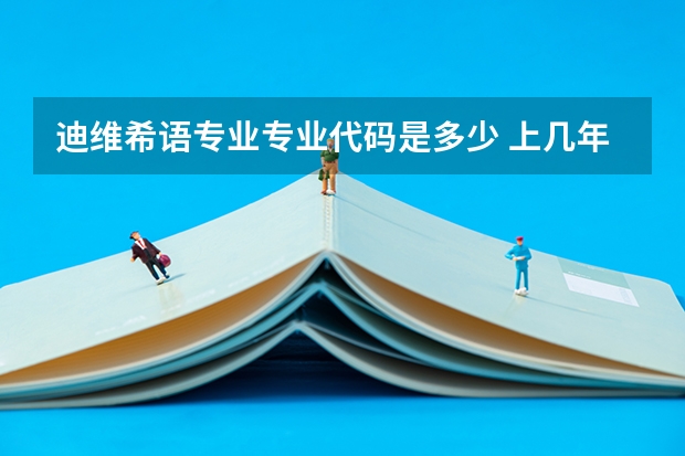 迪维希语专业专业代码是多少 上几年